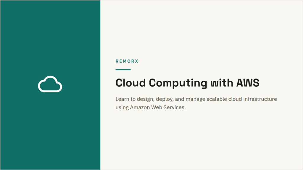 Cloud Computing with AWS