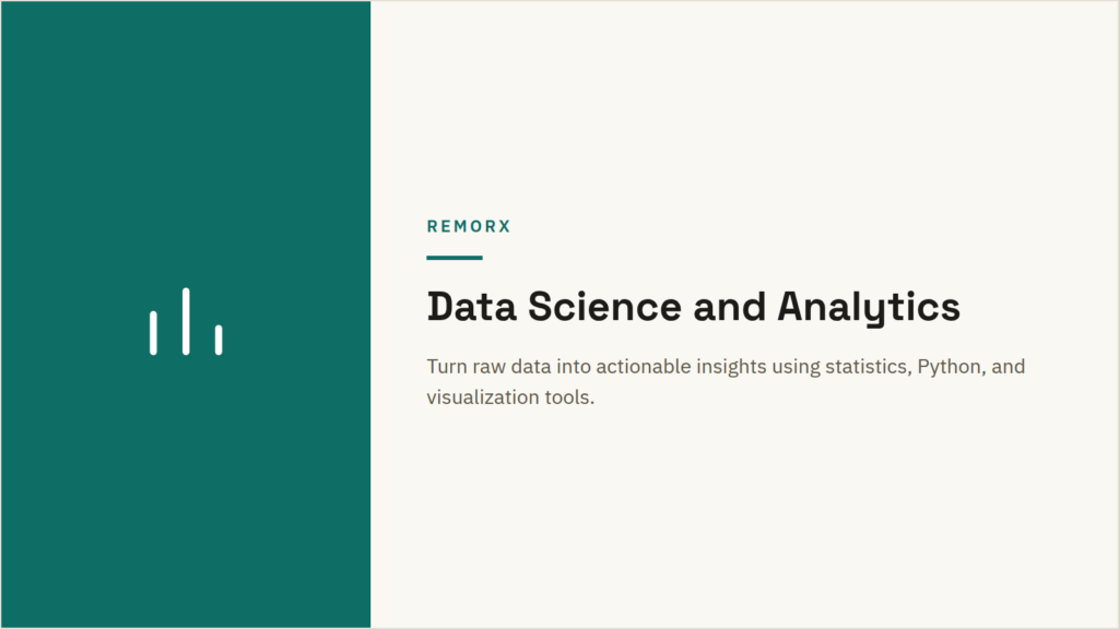Data Science and Analytics