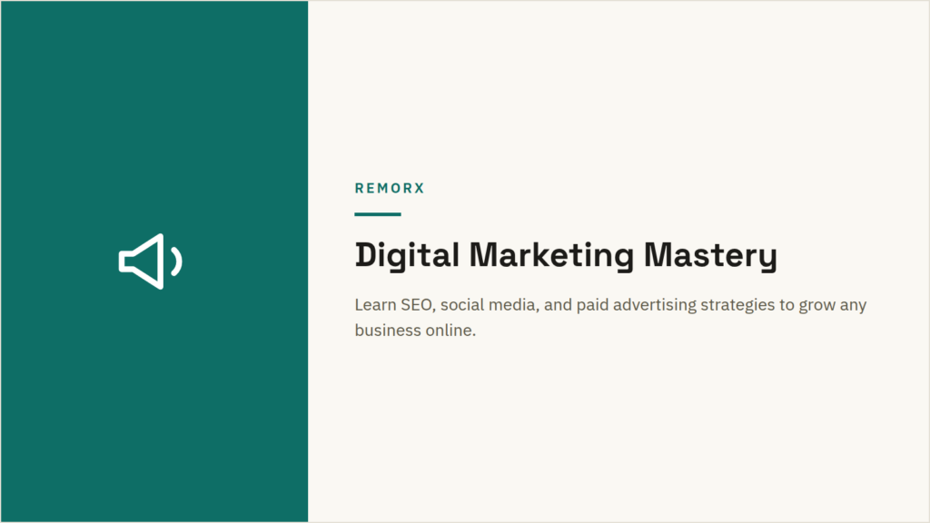 Digital Marketing Mastery