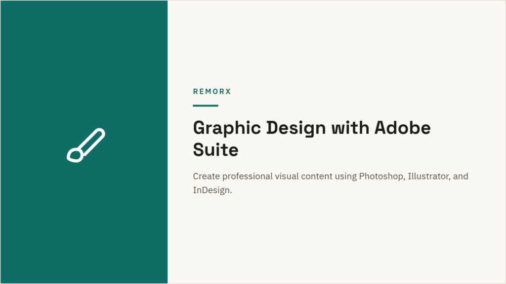 Graphic Design with Adobe Suite